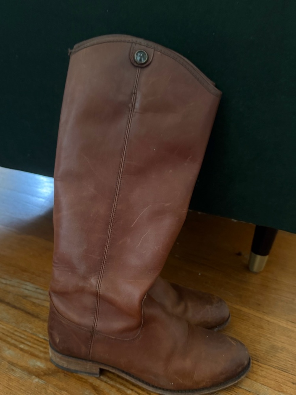 Frye Cognac Leather Tall Riding Boot - Picture 2 of 2